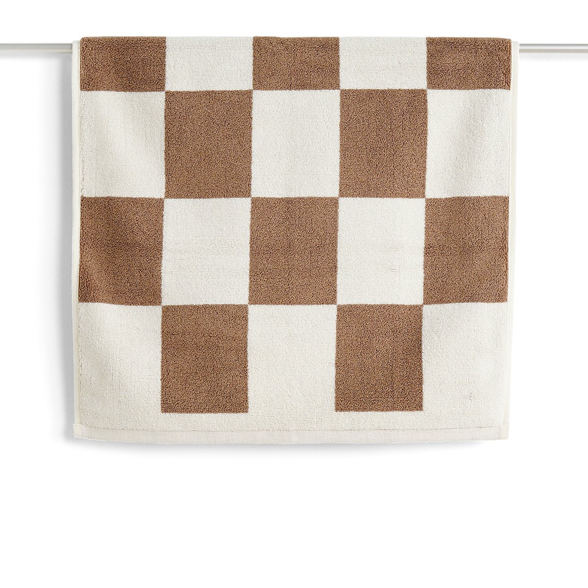 HAY Check bathroom rug 50x90 cm Cappuccino | Scandinavian Design | Bath mats | Brown