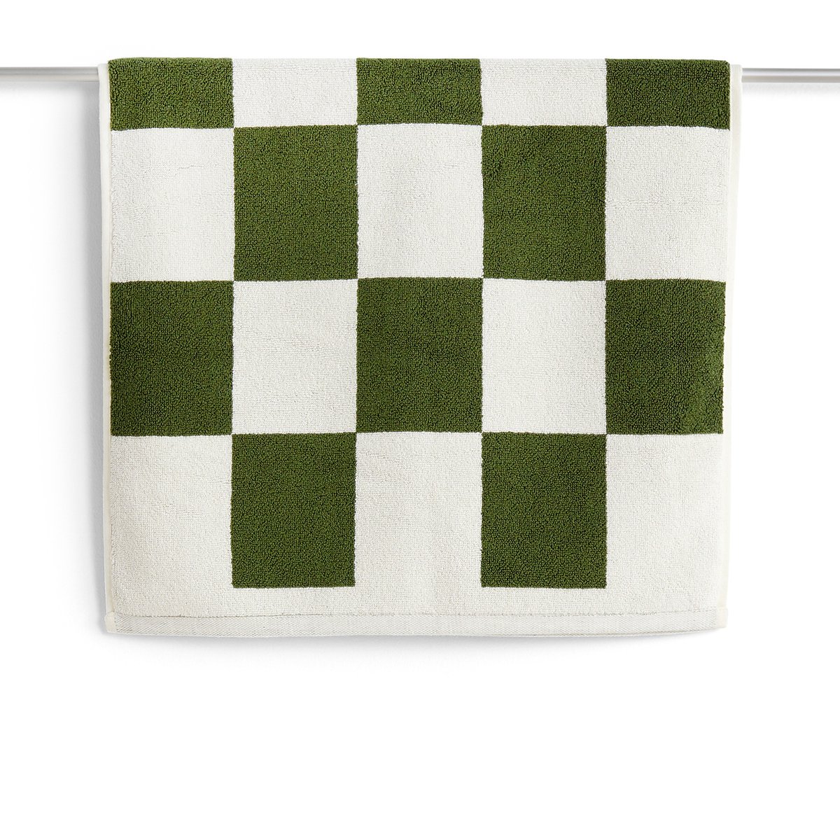 HAY Check bathroom rug 50x90 cm Matcha | Scandinavian Design | Bath mats | Brown