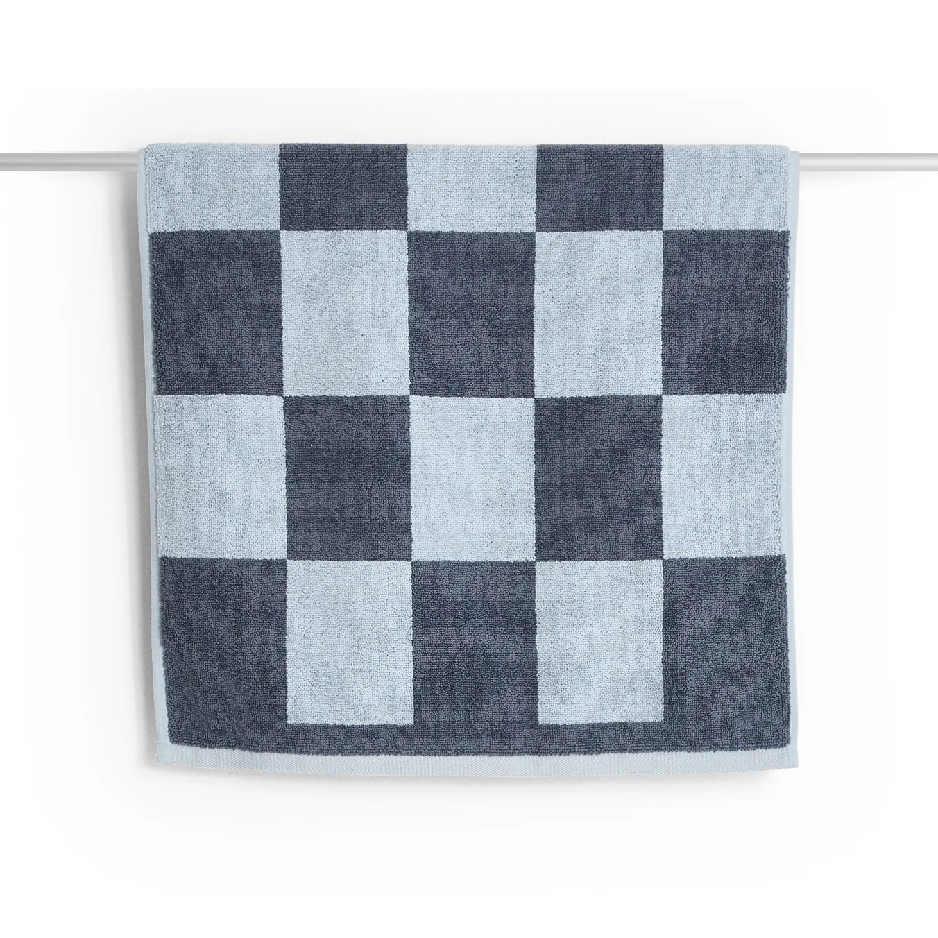 Check bathroom rug 50x90 cm, Steel blue HAY