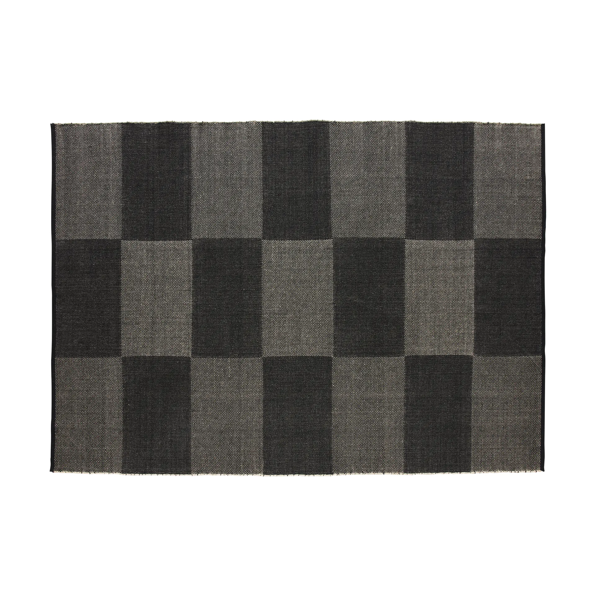 Check rug L, Black 170x240 cm HAY