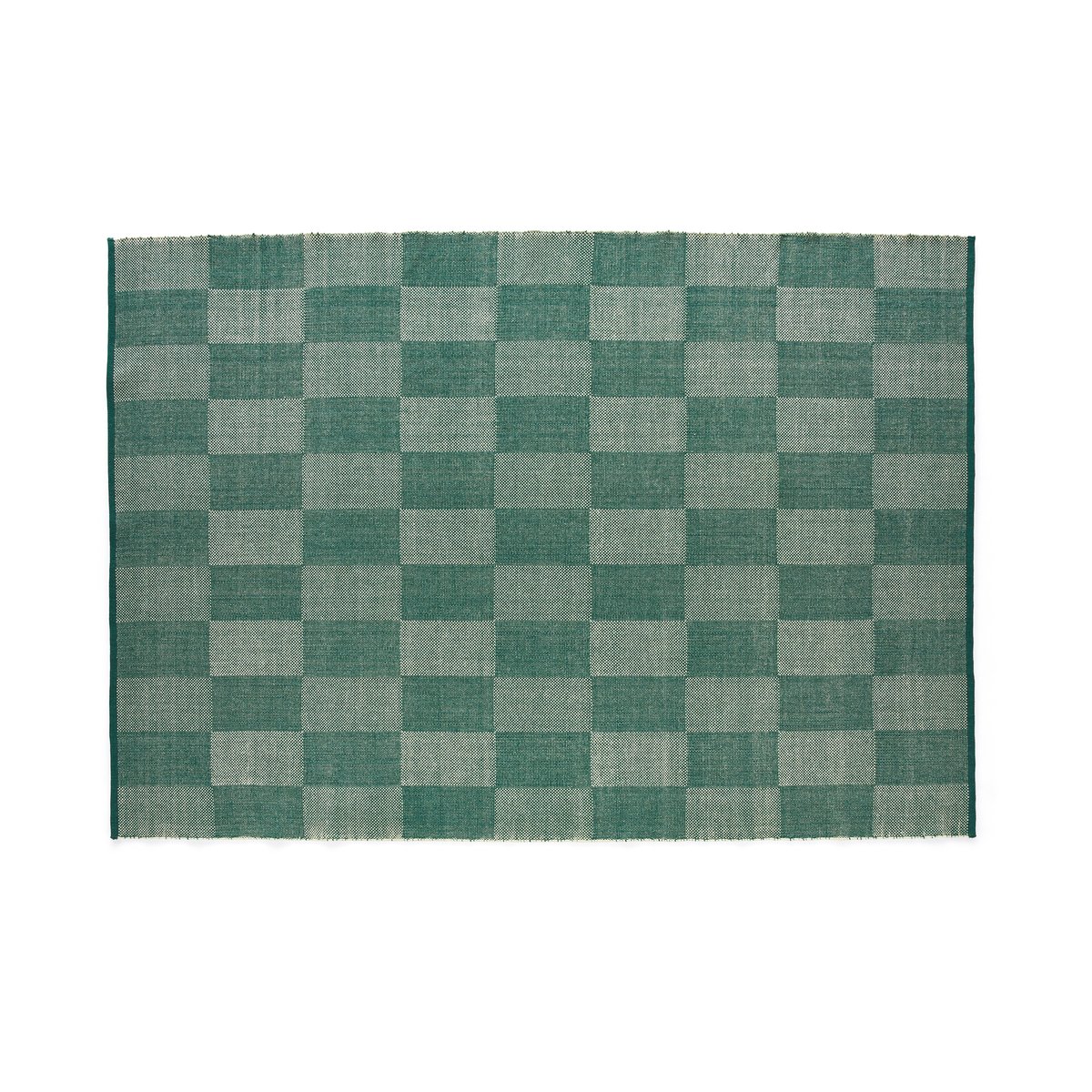 HAY Check rug S Green 170x240 cm | Scandinavian Design | Wool rugs | Green