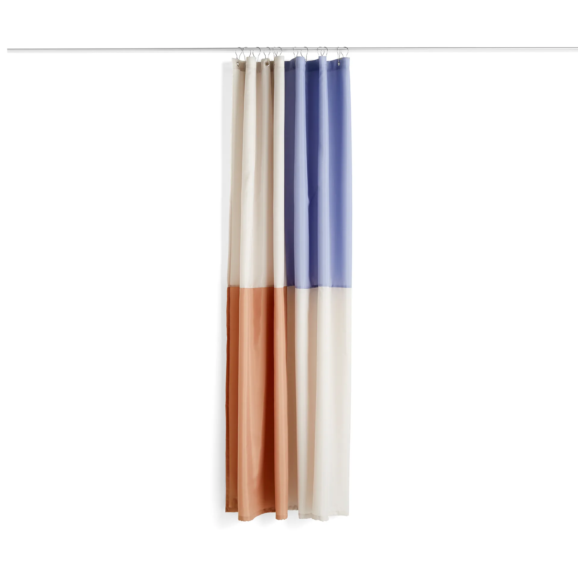 Check shower curtain 180x200 cm, Blue HAY
