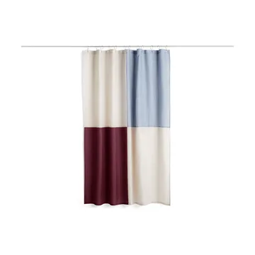 Check shower curtain 180x200 cm - Burgundy - HAY