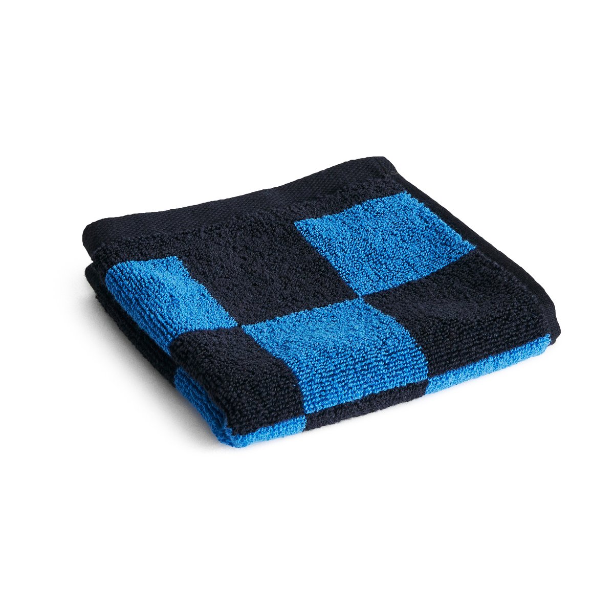 HAY Check towel 30x30 cm Cobolt blue | Scandinavian Design | Hand towels | Blue