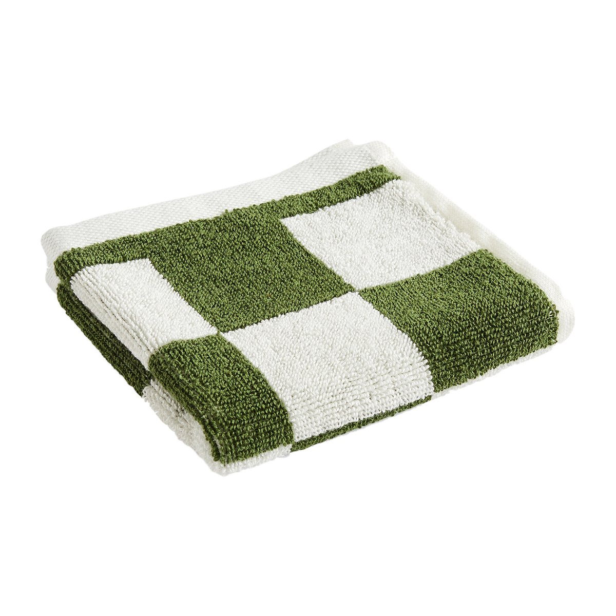 HAY Check towel 30x30 cm Matcha | Scandinavian Design | Hand towels | Brown