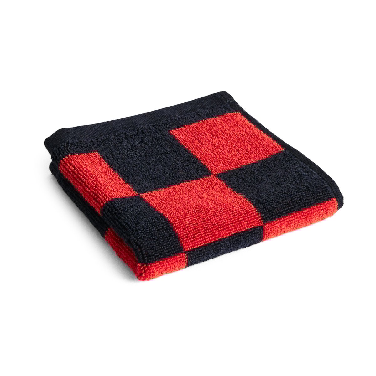 HAY Check towel 30x30 cm Poppy red | Scandinavian Design | Hand towels | Red