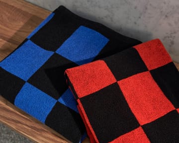 Check towel 50x90 cm - Cobolt blue - HAY