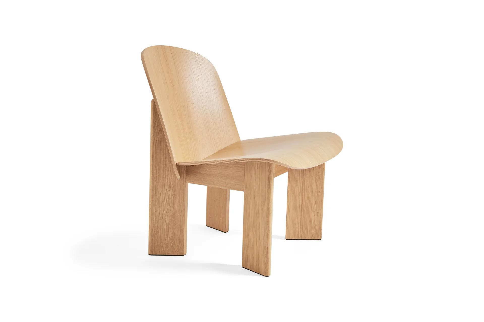 Chisel lounge chair, Lacquered oak HAY