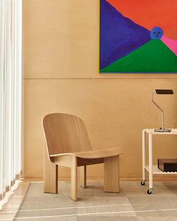 Chisel lounge chair - Lacquered oak - HAY