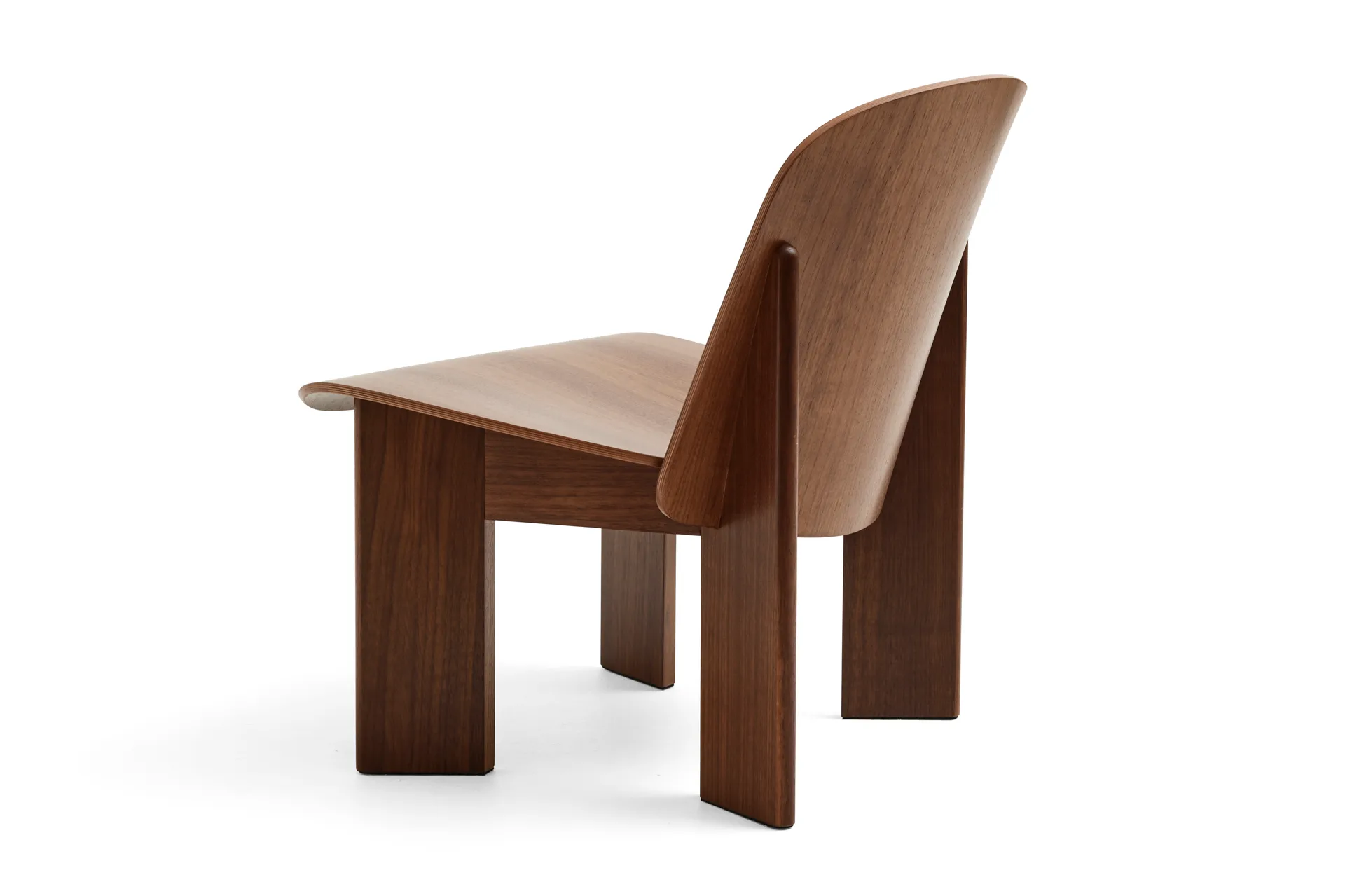 Chisel lounge chair, Lacquered walnut HAY