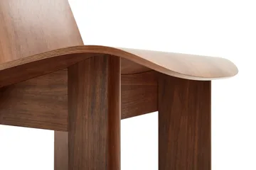 Chisel lounge chair - Lacquered walnut - HAY