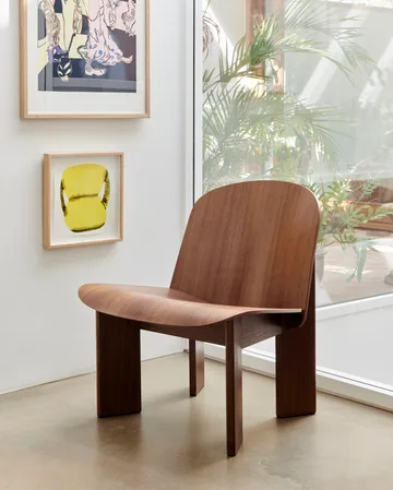 Chisel lounge chair - Lacquered walnut - HAY