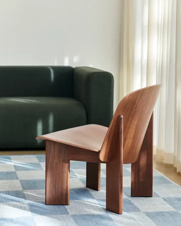 Chisel lounge chair - Lacquered walnut - HAY