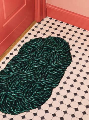 Coco doormat 40x80 cm - Swirl black - HAY