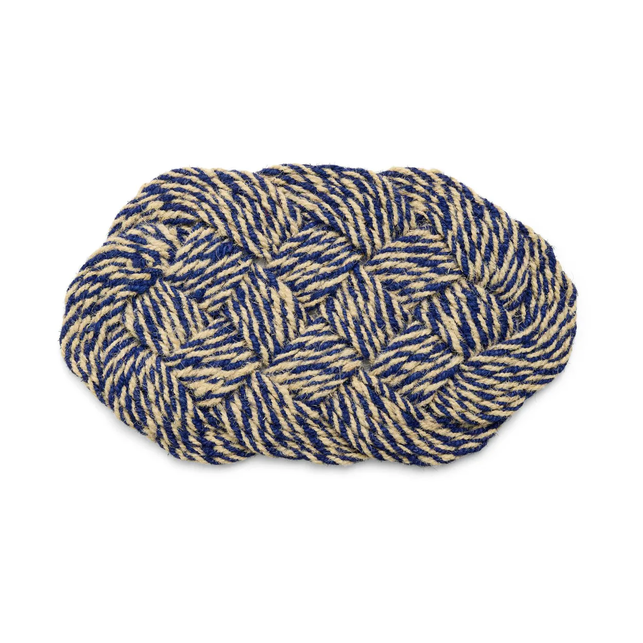 HAY Coco doormat 40x80 cm Swirl blue-off white | Scandinavian Design | Door mats | Multi