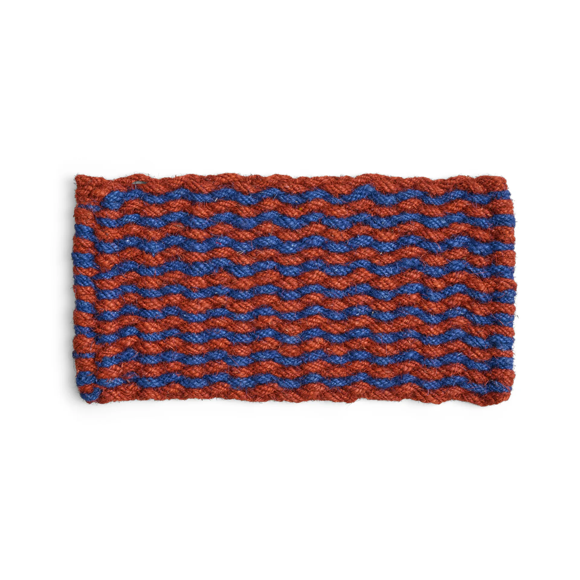 Coco Stripe Wave doormat, Brown-navy HAY