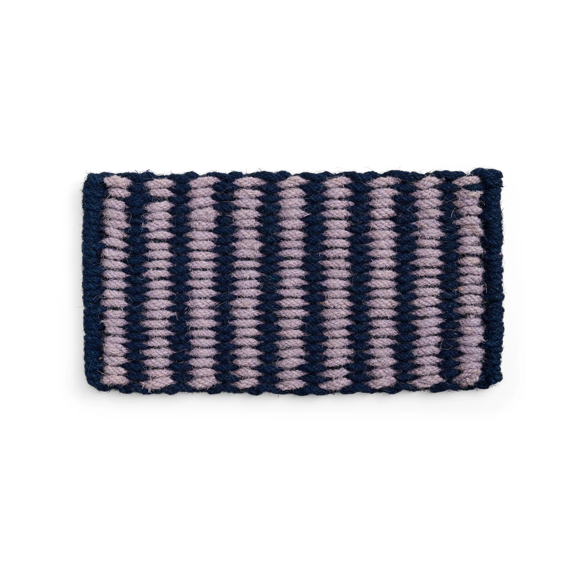 Coco Stripe Wide doormat, Lavender-navy HAY