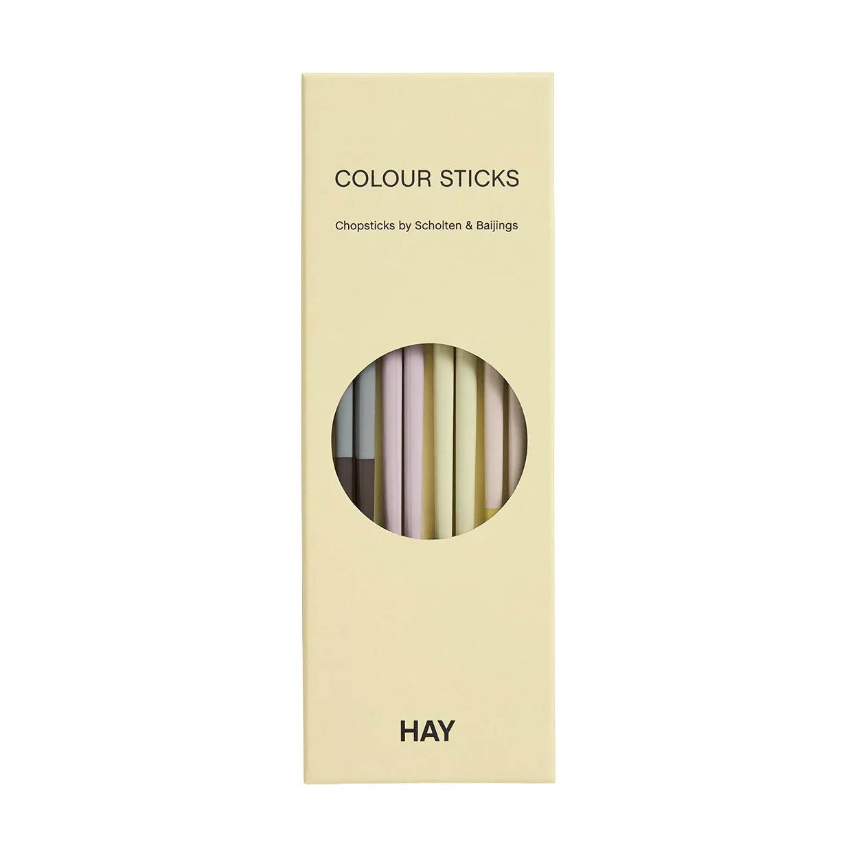 Colour chopsticks 4-pack, Pastel HAY