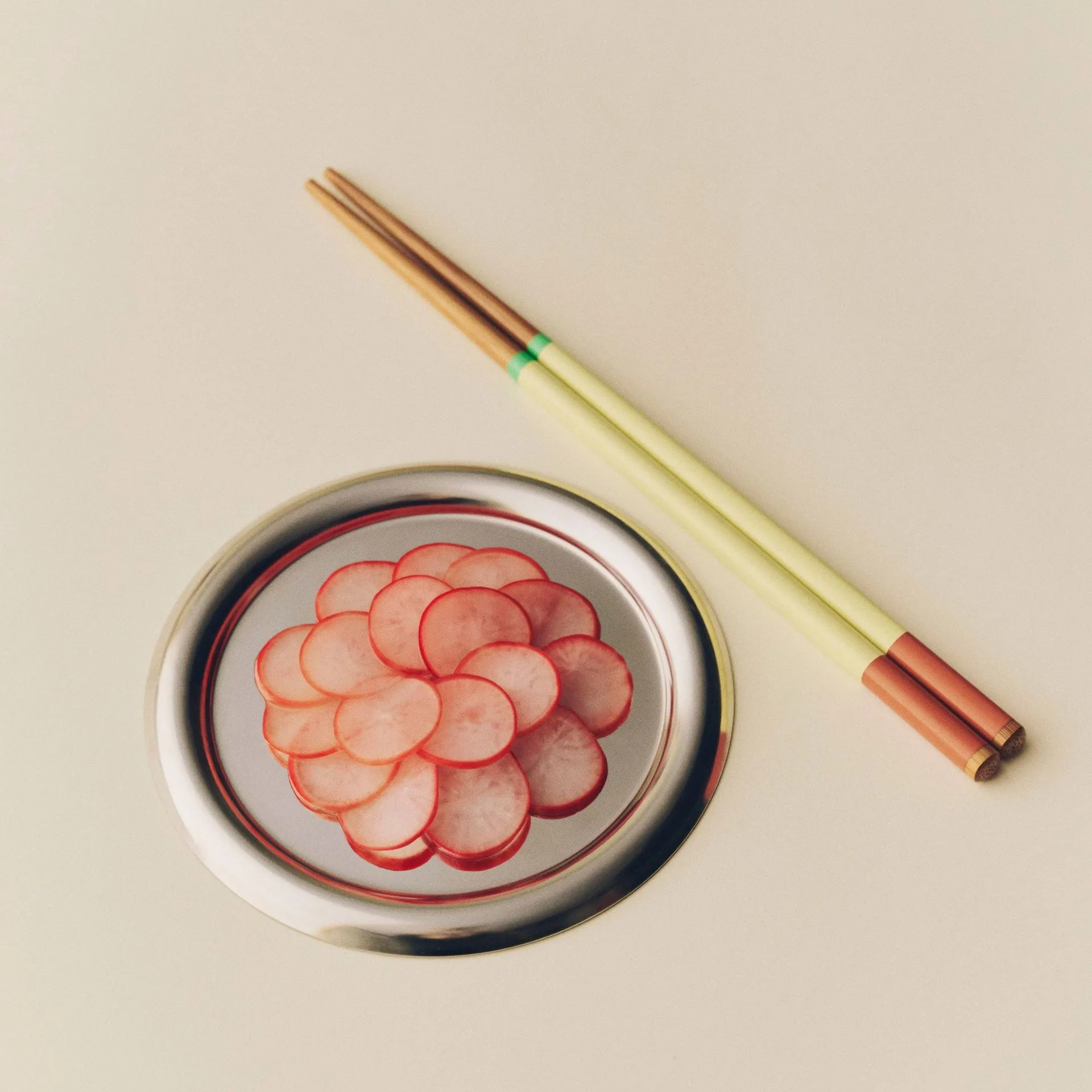 Colour chopsticks 4-pack, Pastel HAY