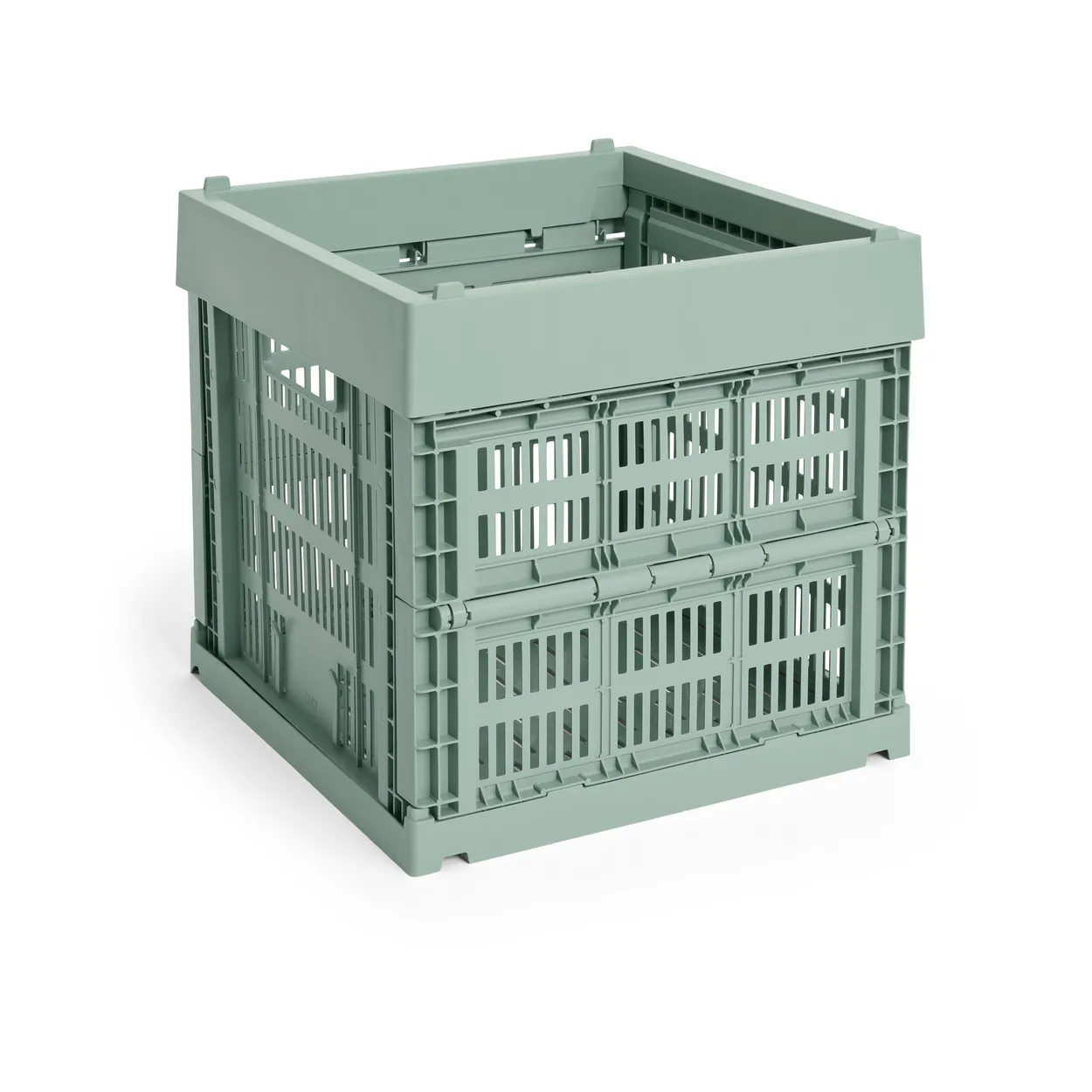 HAY Colour Crate Cube 29.5x29.5 cm Sage green | Scandinavian Design | Boxes & jars | Green
