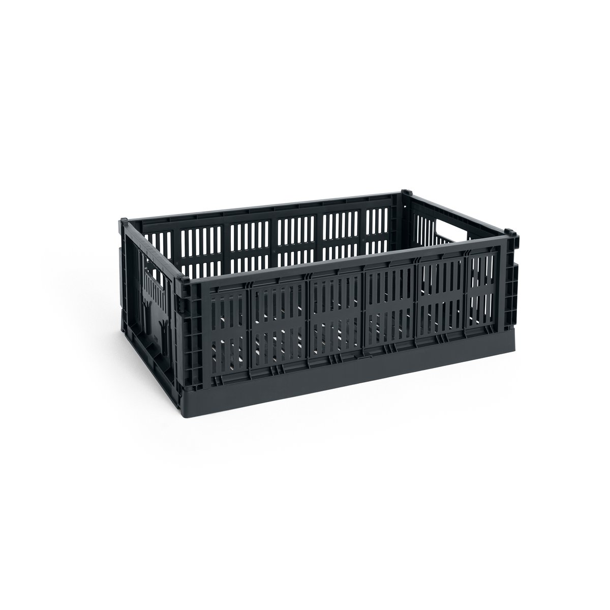 HAY Colour Crate L 34.5x53 cm Charcoal | Scandinavian Design | Storage baskets | Black