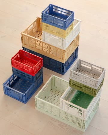 Colour Crate L 34.5x53 cm - Dark blue - HAY