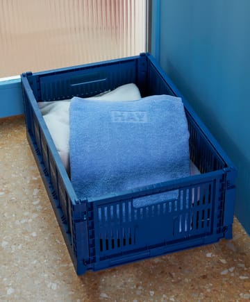 Colour Crate L 34.5x53 cm - Dark blue - HAY