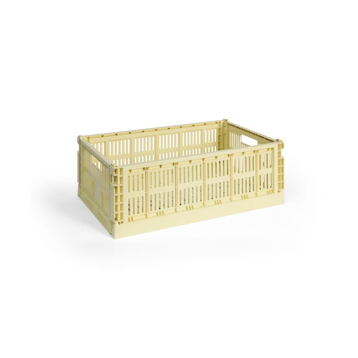 Colour Crate L 34.5x53 cm - Light yellow - HAY