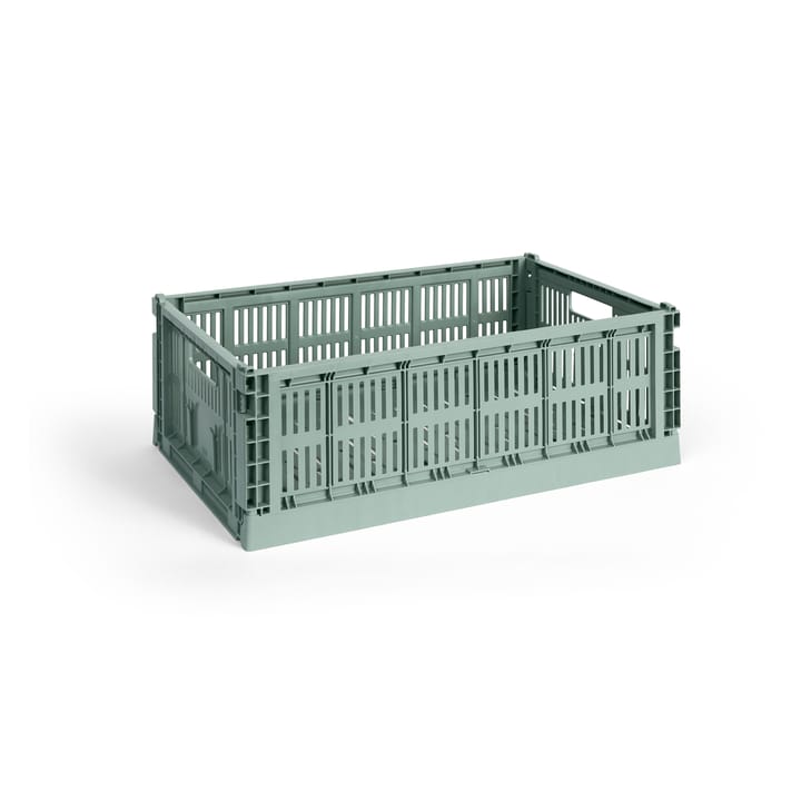 Colour Crate L 34.5x53 cm - Sage green - HAY