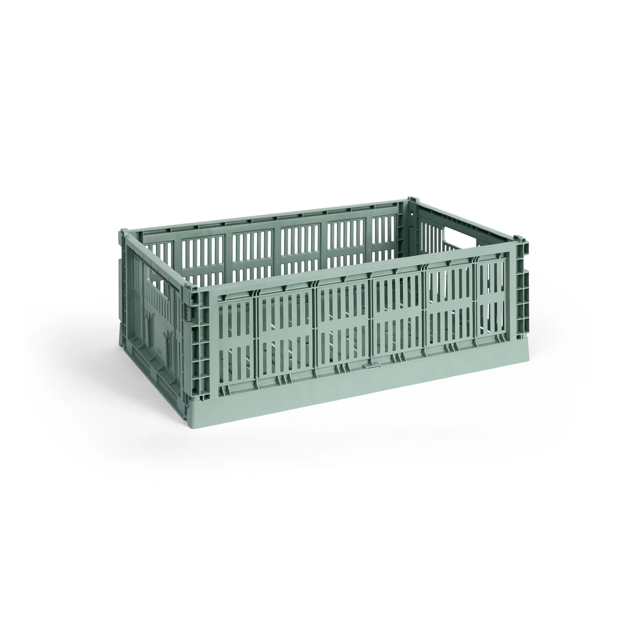 HAY Colour Crate L 34.5x53 cm Sage green | Scandinavian Design | Storage baskets | Green