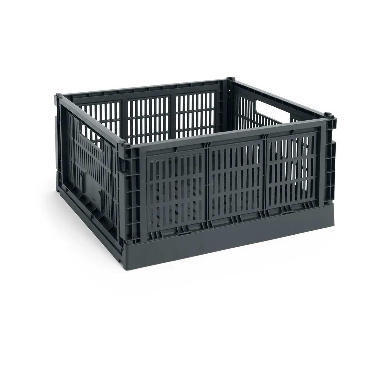 HAY Colour Crate L Square 42x42 cm Charcoal | Scandinavian Design | Boxes & jars | Black