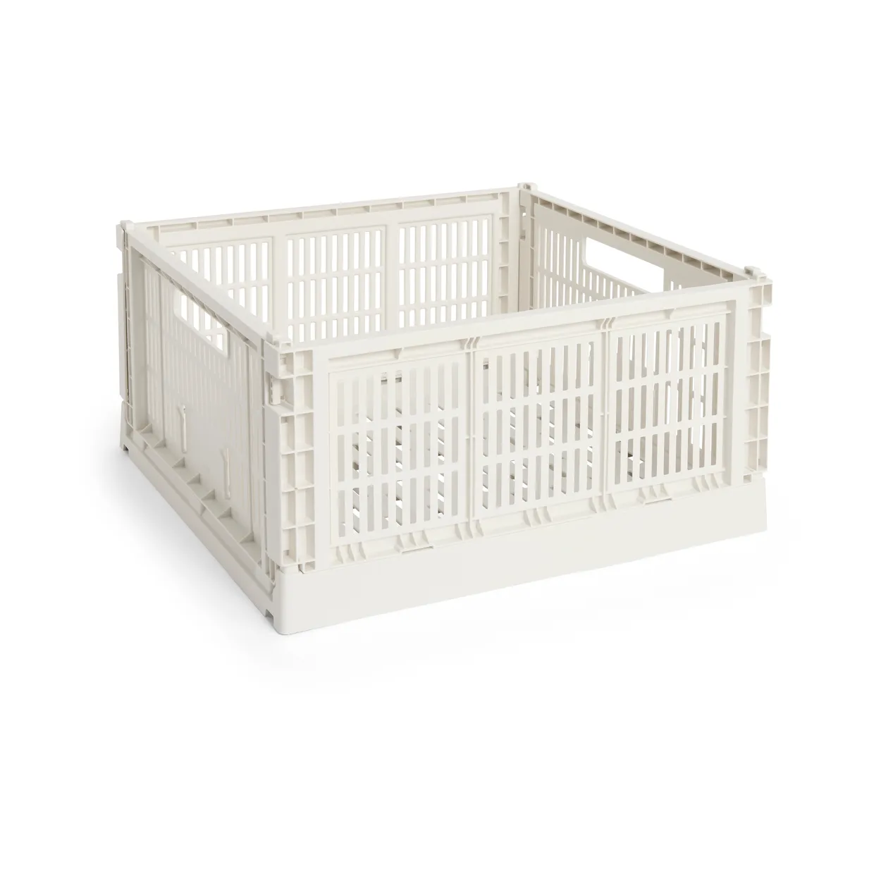 HAY Colour Crate L Square 42x42 cm Off white | Scandinavian Design | Boxes & jars | White