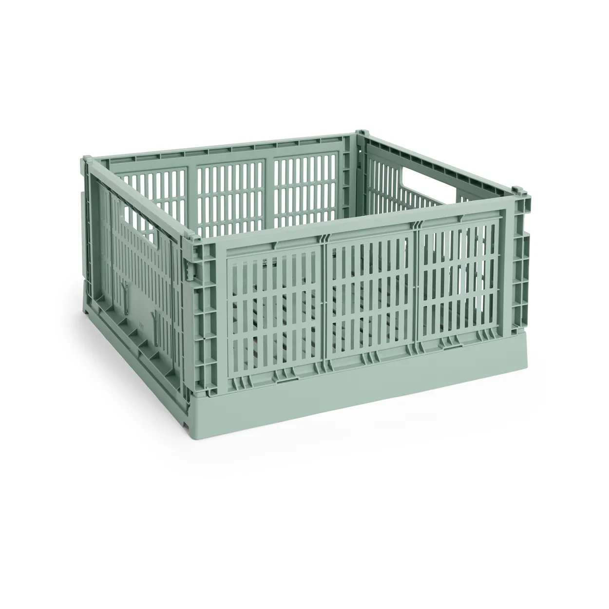 HAY Colour Crate L Square 42x42 cm Sage green | Scandinavian Design | Boxes & jars | Green