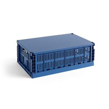 Colour Crate lid large - Dark blue - HAY