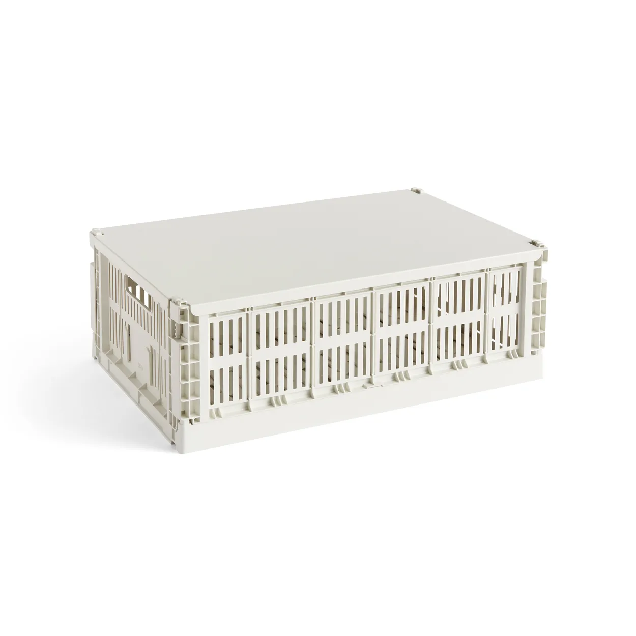 HAY Colour Crate lid large Off-white | Scandinavian Design | Storage baskets | White