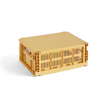 Colour Crate lid medium - Golden yellow - HAY