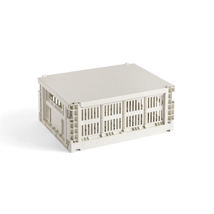 Colour Crate lid medium - Off-white - HAY