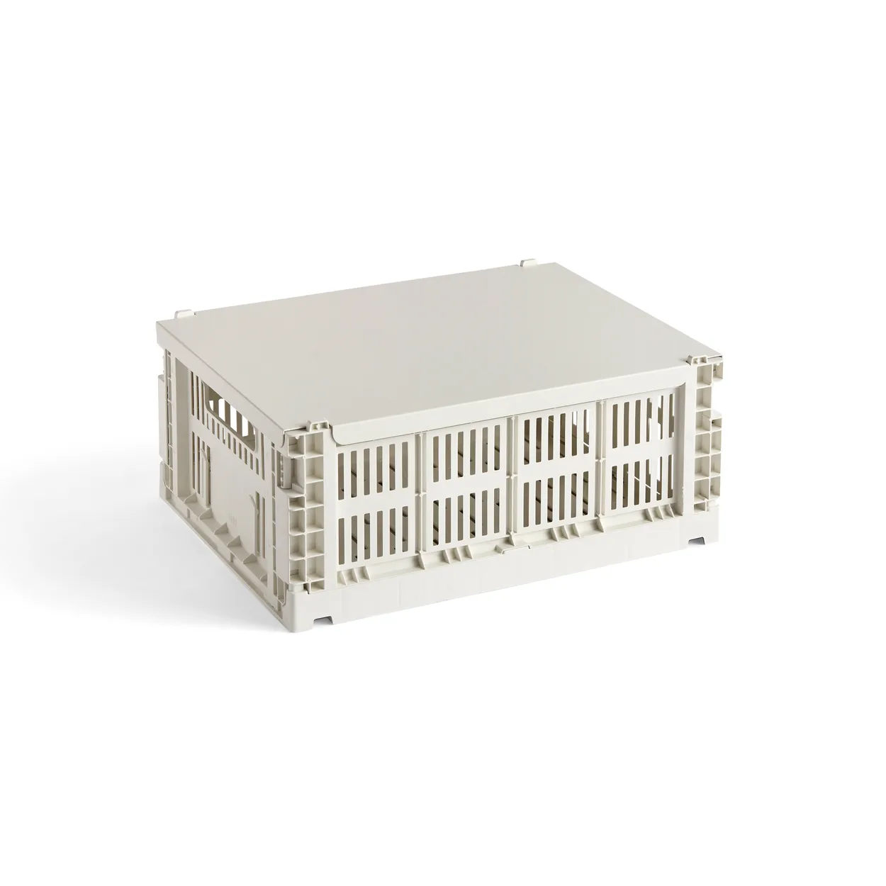 HAY Colour Crate lid medium Off-white | Scandinavian Design | Storage baskets | White