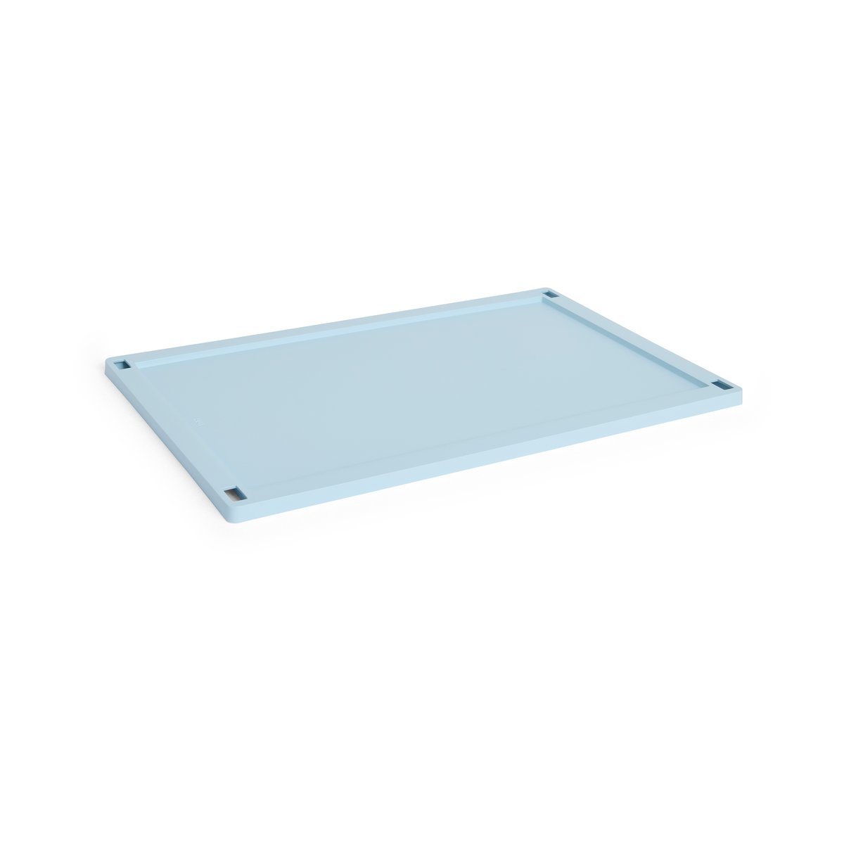 HAY Colour Crate lock plastic large Soft blue | Scandinavian Design | Lids & accessories | Blue