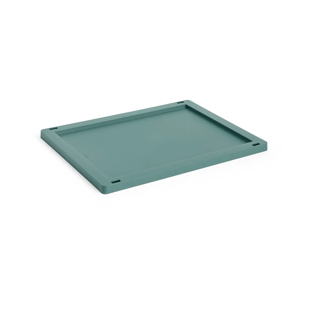 HAY Colour Crate lock plastic medium Dark green | Scandinavian Design | Lids & accessories | Green