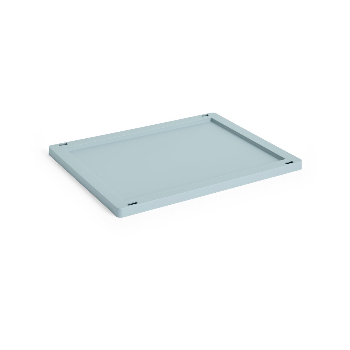 HAY Colour Crate lock plastic medium Dusty blue | Scandinavian Design | Lids & accessories | Blue