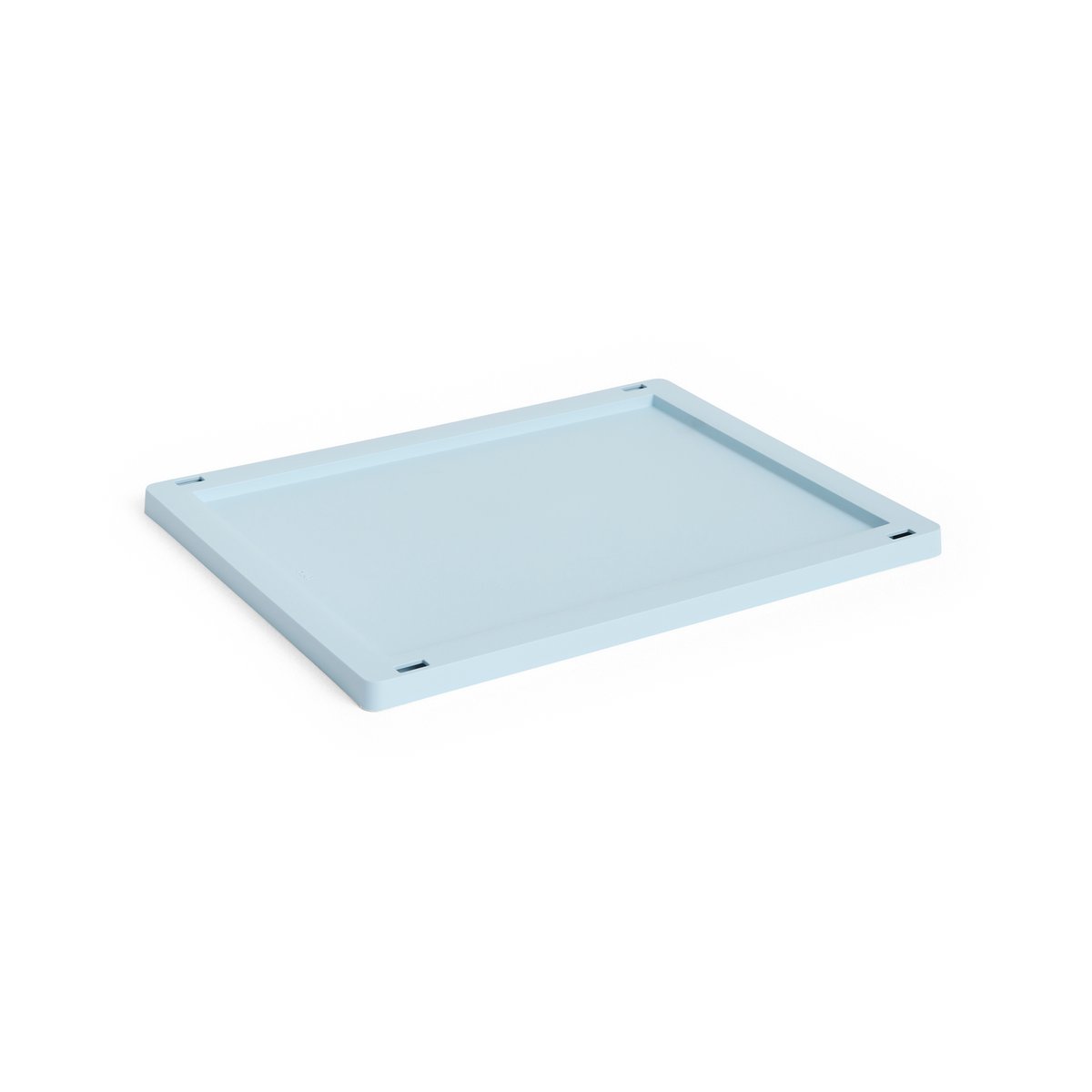 HAY Colour Crate lock plastic medium Soft blue | Scandinavian Design | Lids & accessories | Blue