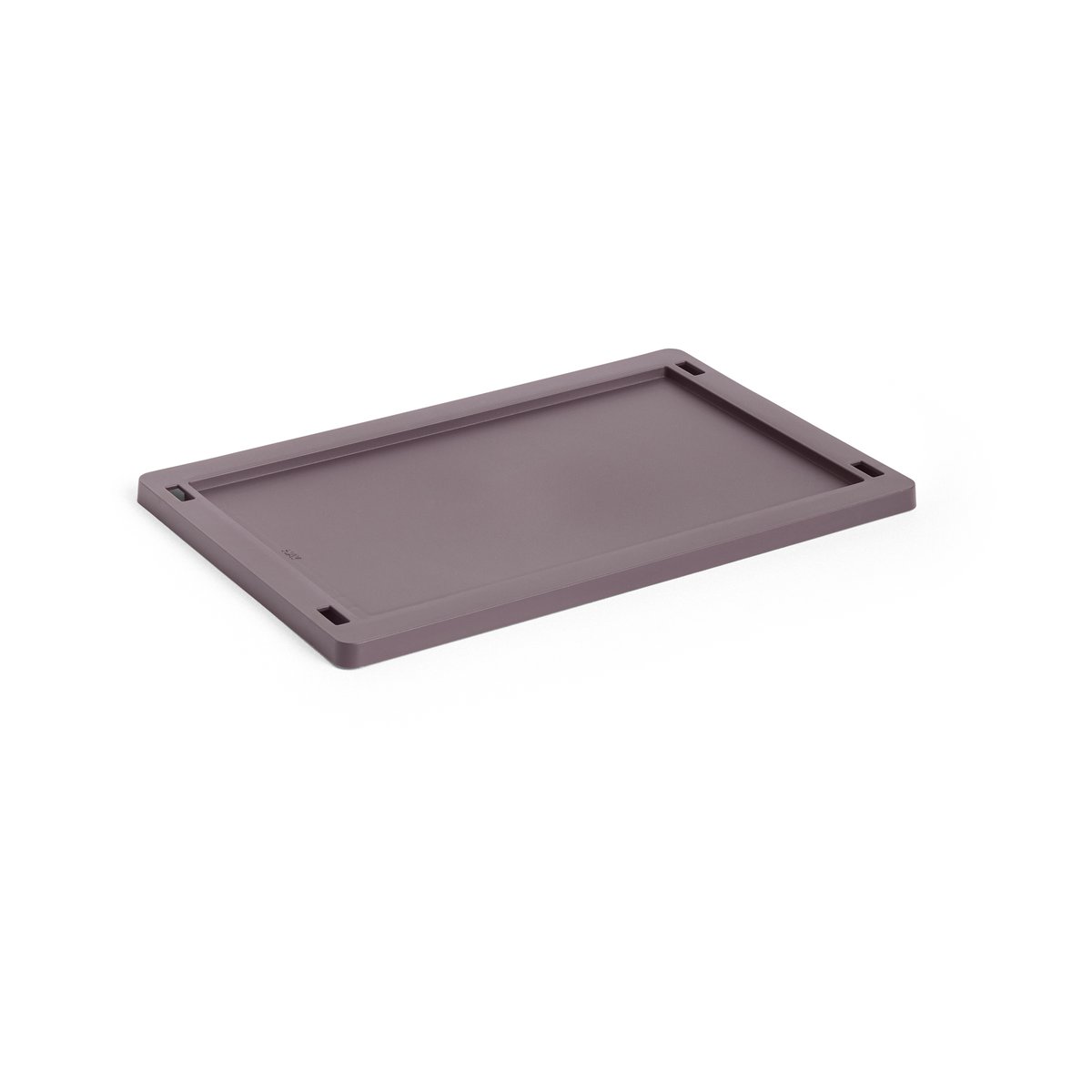 HAY Colour Crate lock plastic small Bordeaux | Scandinavian Design | Lids & accessories | Red