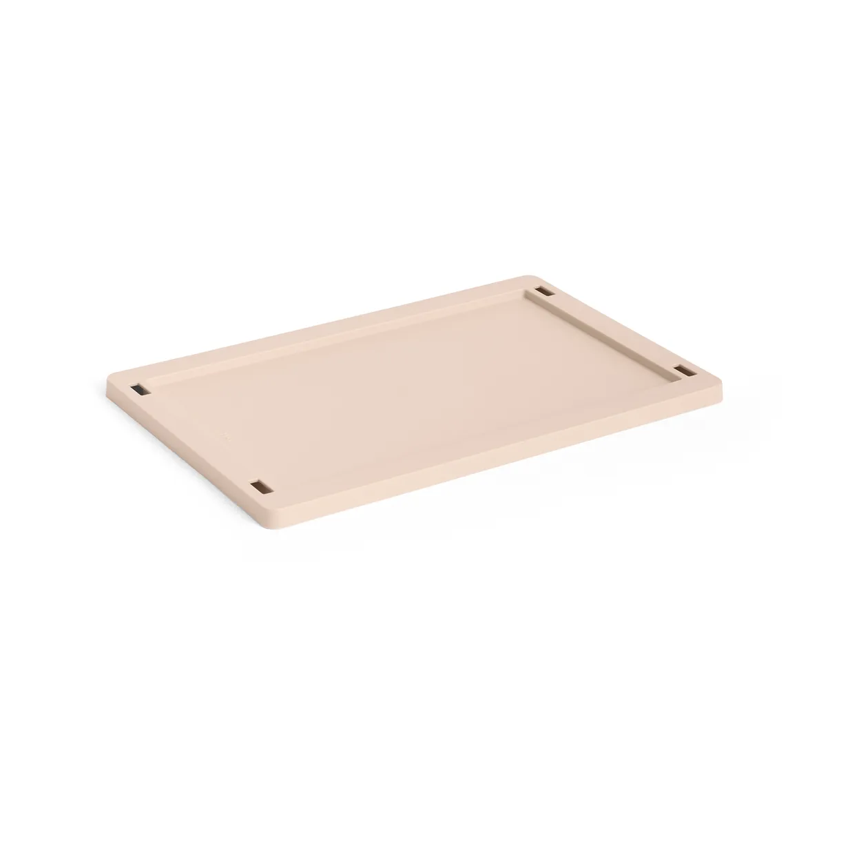 HAY Colour Crate lock plastic small Powder | Scandinavian Design | Lids & accessories | Beige