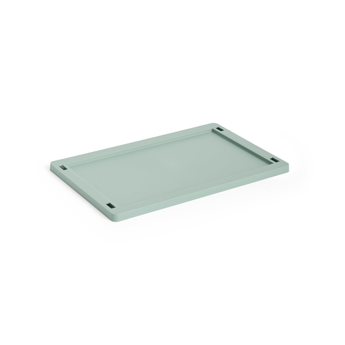 HAY Colour Crate lock plastic small Sage green | Scandinavian Design | Lids & accessories | Green