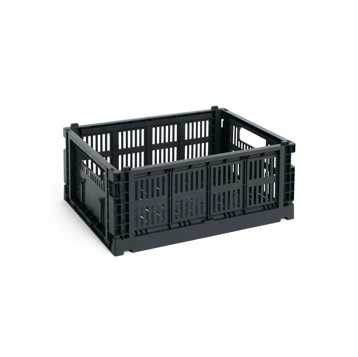 HAY Colour Crate M 26.5x34.5 cm Charcoal | Scandinavian Design | Storage baskets | Black