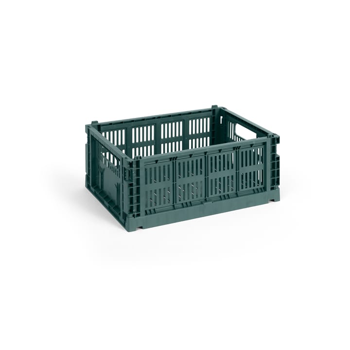 Colour Crate M 26.5x34.5 cm - Dark green - HAY