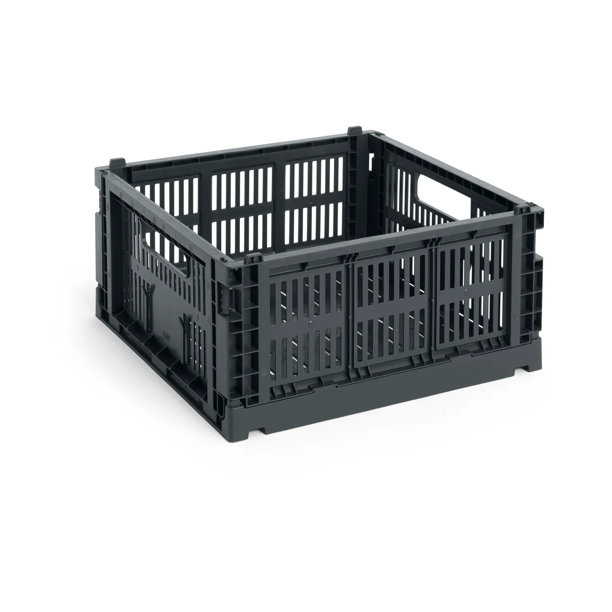 HAY Colour Crate M Square 29.5x29.5 cm Charcoal | Scandinavian Design | Boxes & jars | Black