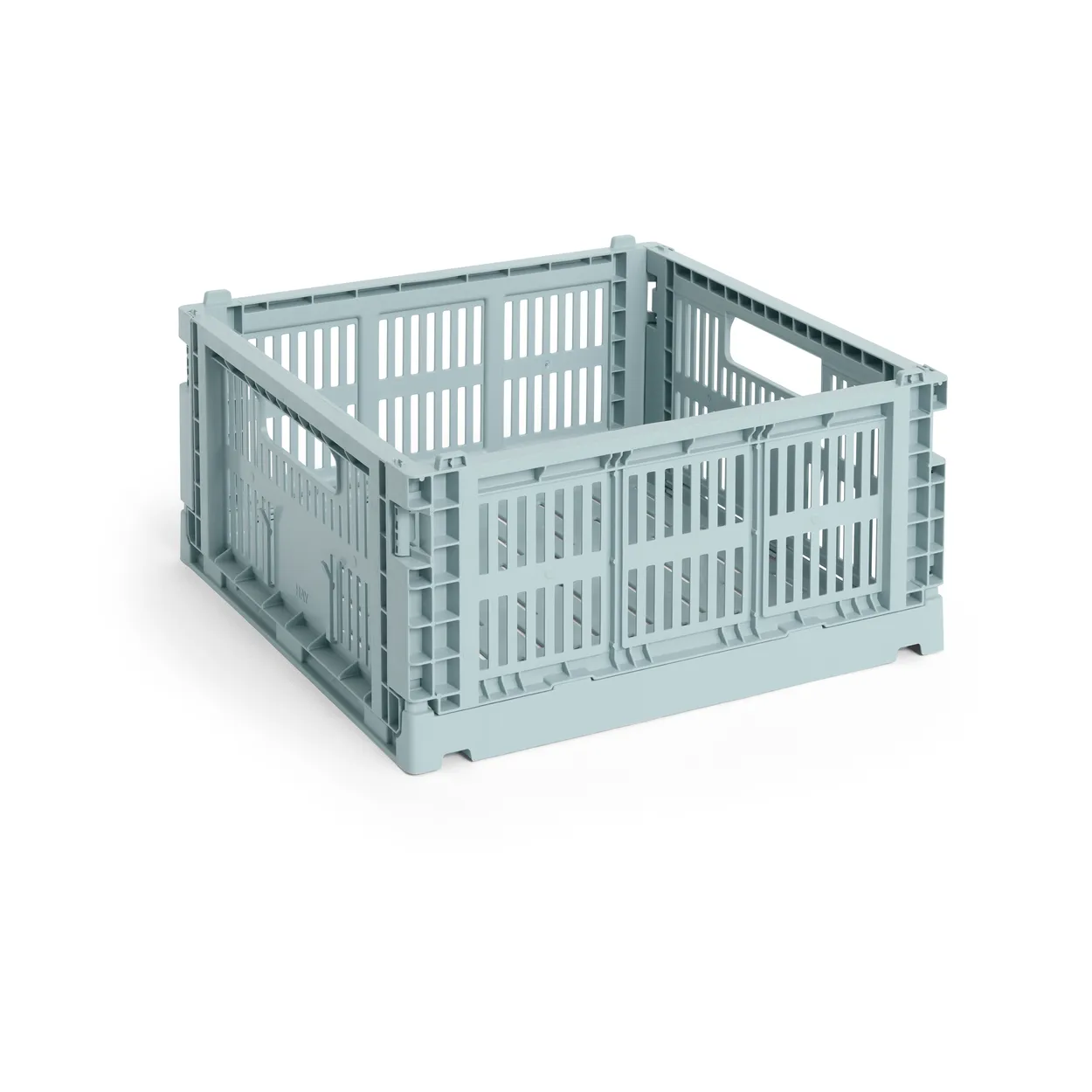 HAY Colour Crate M Square 29.5x29.5 cm Dusty blue | Scandinavian Design | Boxes & jars | Blue