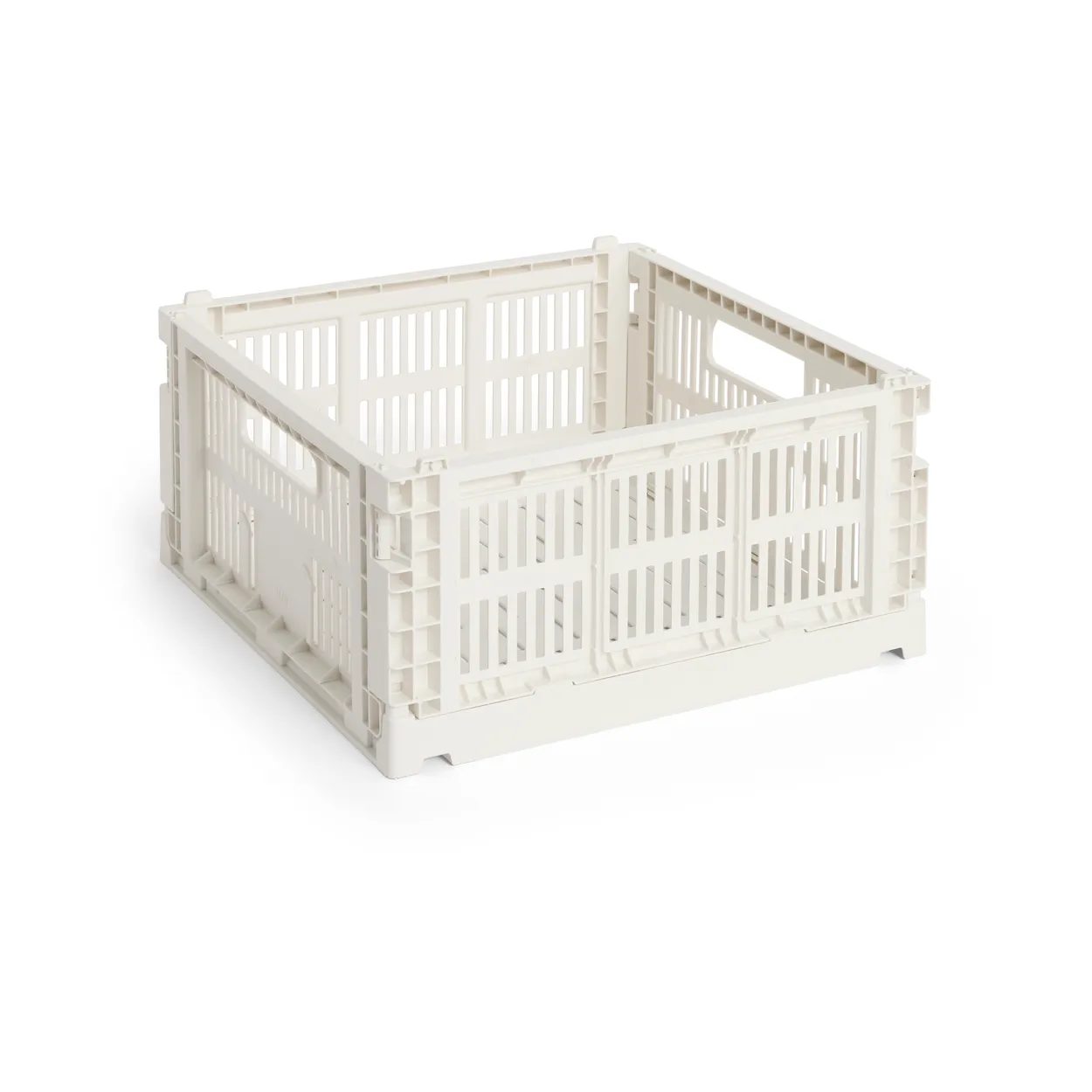 HAY Colour Crate M Square 29.5x29.5 cm Off white | Scandinavian Design | Boxes & jars | White